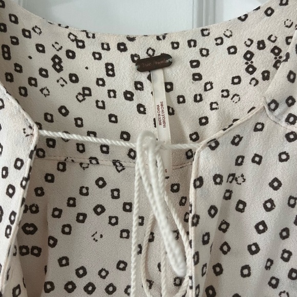 Free People Modern Kimono Dress Size 4 Boho Minimal Neutral Festival - Picture 5 of 9